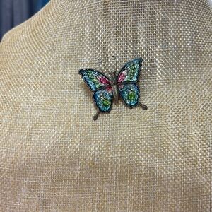 Colorful Butterfly Brooch from the 1920’s